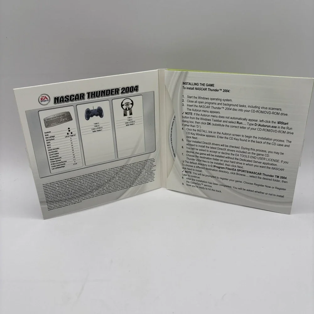 NASCAR Thunder 2004 Win Xp PC CD-ROM Game EA Sports Racing Simulation Tested!